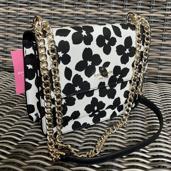 Kate Spade remi graphic blooms flap chain crossbody - Picture 4 of 16